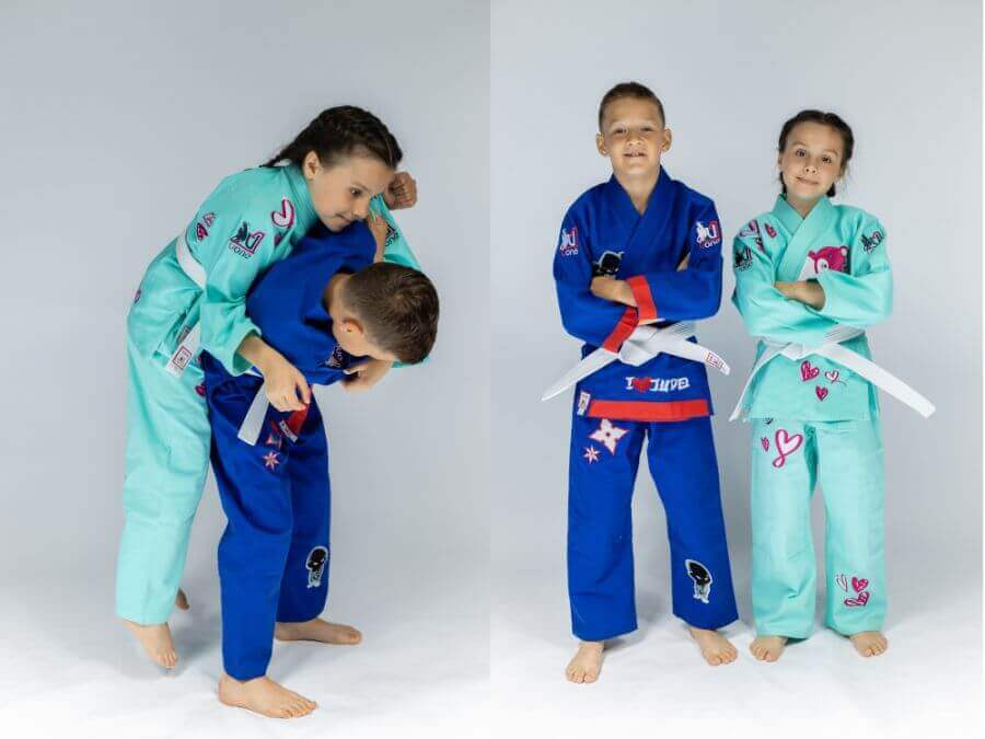 Kolorowe kimona do judo dla dzieci