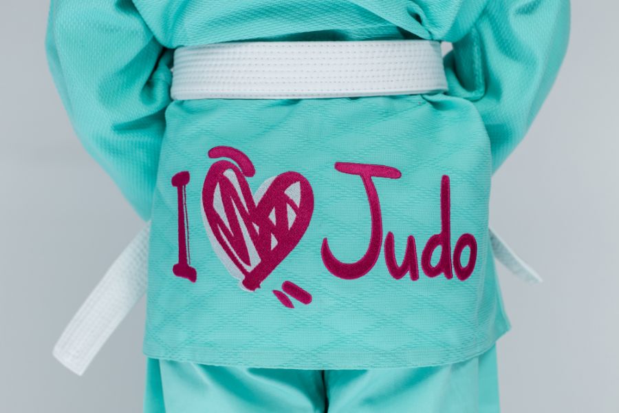 Judoga z napisem I love Judo